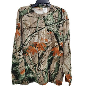 Outfitters Ridge Men's Big‎ & Tall Camo Hunting Long Sleeve Pocket Tee Sz 2XL